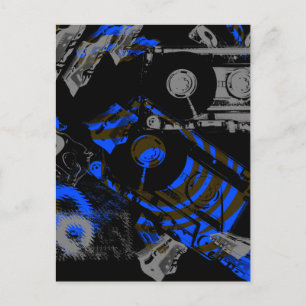 DJ Music Cassette Postkarte