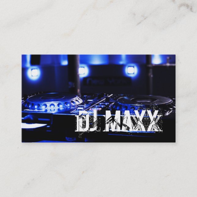 DJ Music Club Cool moderne Carte de visite (Devant)