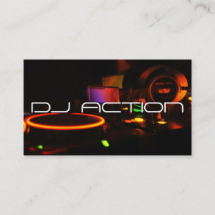 DJ Music Club Entertainment Business Card Visitenkarte