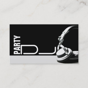 DJ Music Club Entertainment Business Card Visitenkarte