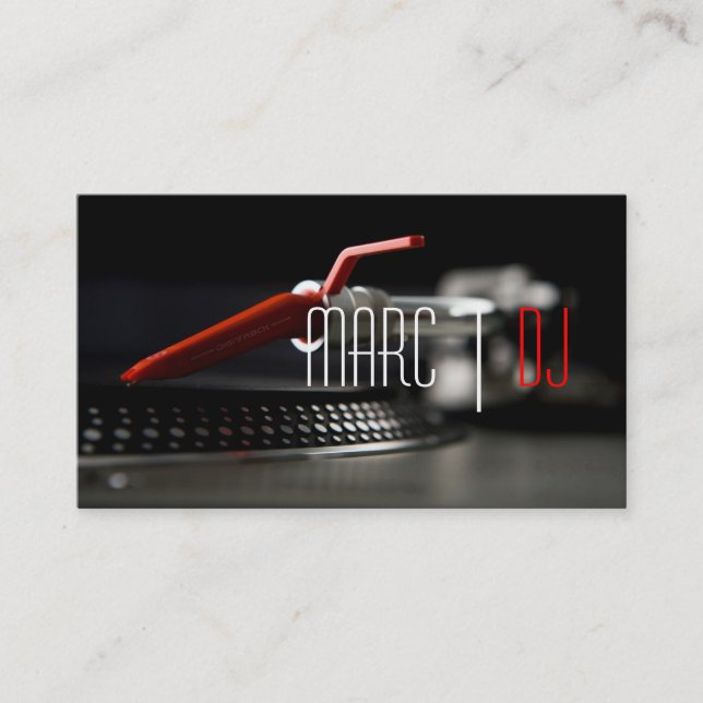 DJ Music Club Entertainment Carte de visite     (Devant)