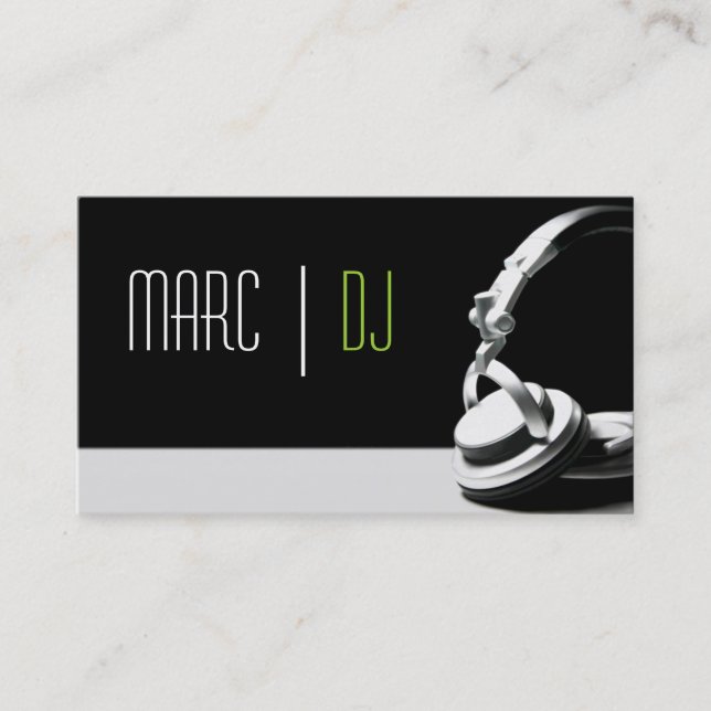 DJ Music Club Entertainment Carte de visite     (Devant)