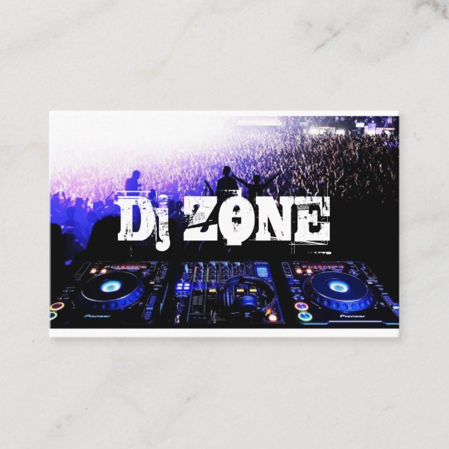 DJ Music Club Entertainment Carte de visite     (Devant)