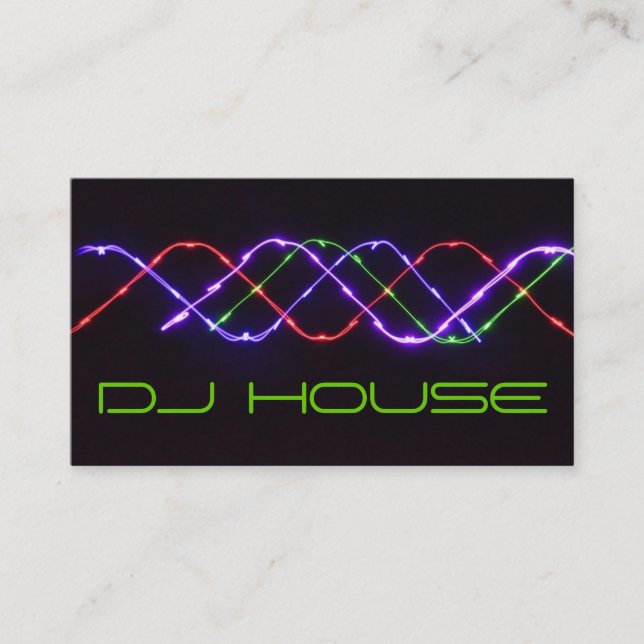 DJ Music Club Entertainment Carte de visite     (Devant)