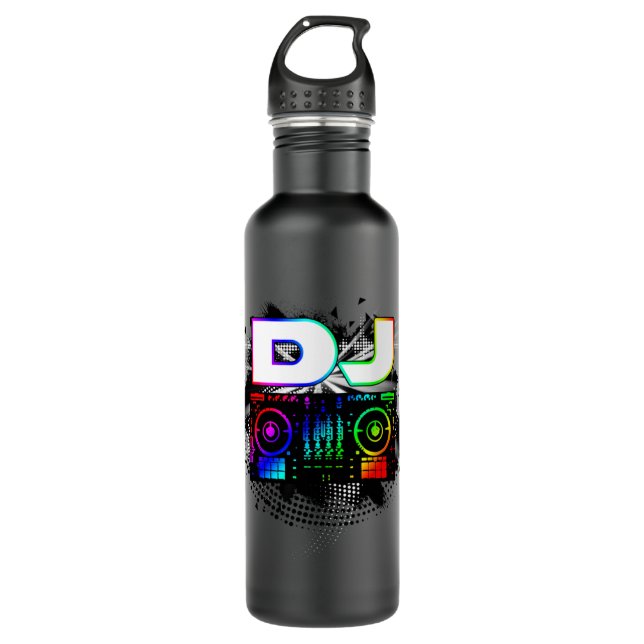 Dj Music Lover Music Player Sound Cool Funny Gift Edelstahlflasche (Vorderseite)