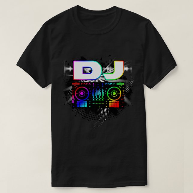 Dj Music Lover Music Player Sound Cool Funny Gift T-Shirt (Design vorne)