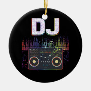 DJ Music Lover Music Player Sound Cool Keramik Ornament