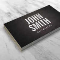 DJ Music Modern Bold Typografy Leather