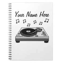 DJ Music Producer Electronic Musician Custom Notizblock