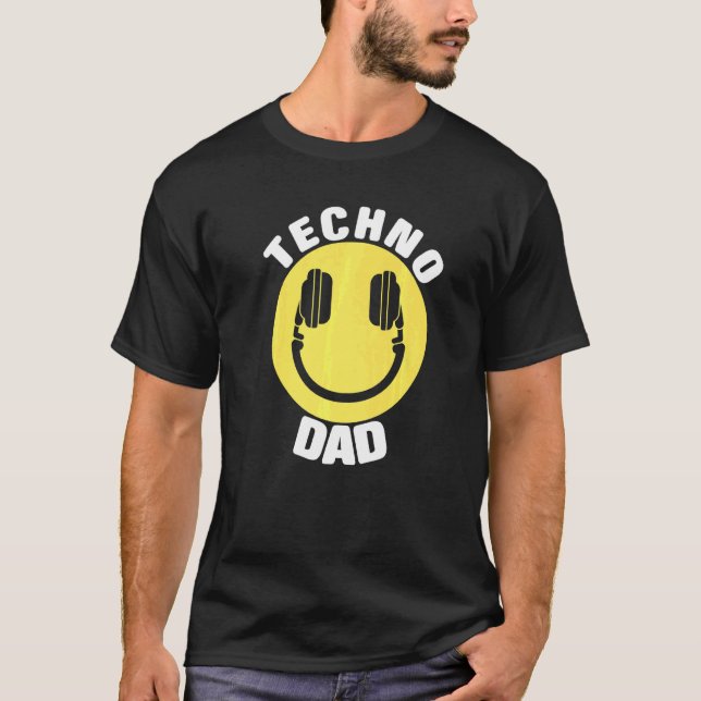 Dj Music Techno Vater T-Shirt (Vorderseite)