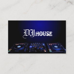 DJ, Musik, Club, Business Card Visitenkarte