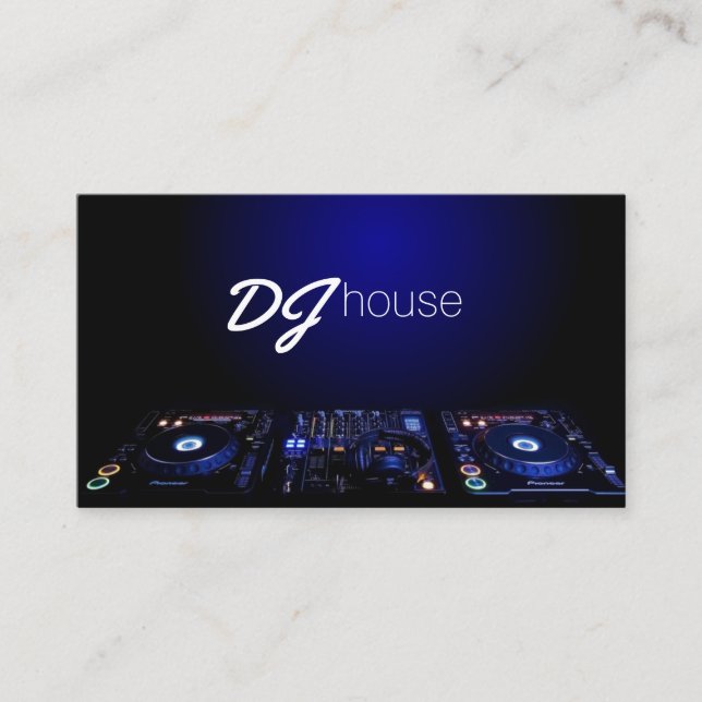 DJ, Musik, Entertainment Business Card Visitenkarte (Vorderseite)