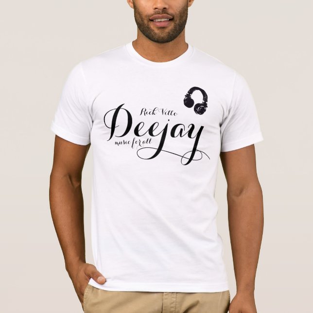 DJ-Musik für alle personalisierten T-Shirt (Vorderseite)