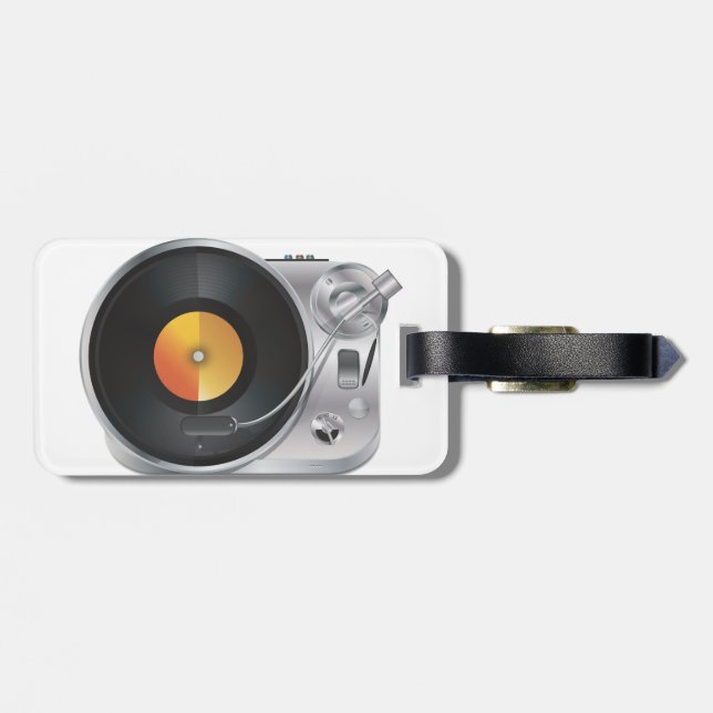 DJ-Musikplayer Gepäckanhänger (Rückseite horizontal)