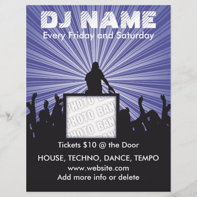 DJ Name Music Flyer (Vorne)