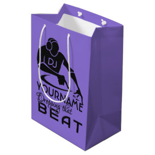 DJ-Name- u. -farbgeschenktaschen Mittlere Geschenktüte