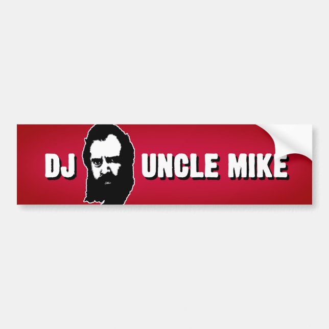 DJ Onkel Mike Autoaufkleber (Vorne)