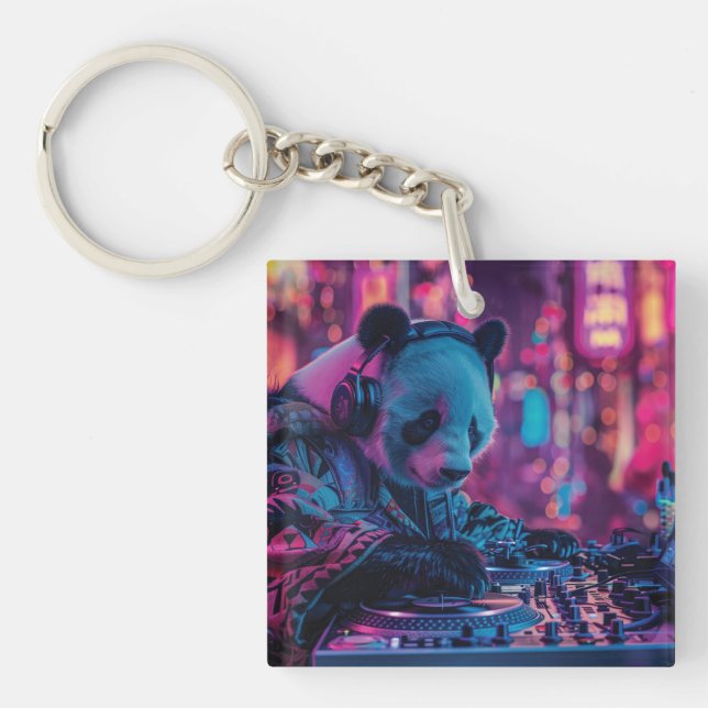 DJ Panda avec écouteurs (Devant)