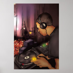 DJ-Plakat Poster