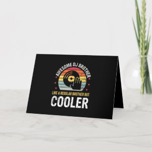 DJ Player Brother Funny Disk Jockey Wedding Party Karte