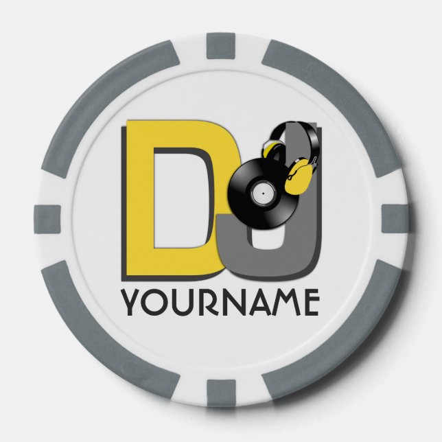 DJ-Poker-Chips Pokerchips (Vorderseite)