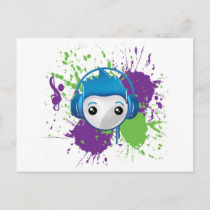 Dj Postcard Postkarte