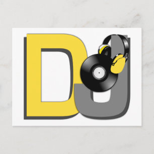 DJ-Postkarte Postkarte