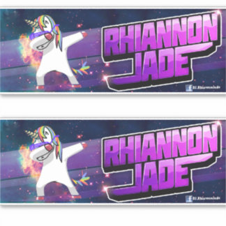 DJ Rhiannon Jade logo autocollant vinyle/décal