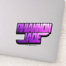 DJ Rhiannon Jade Logo Vinyl Aufkleber/Aufkleber