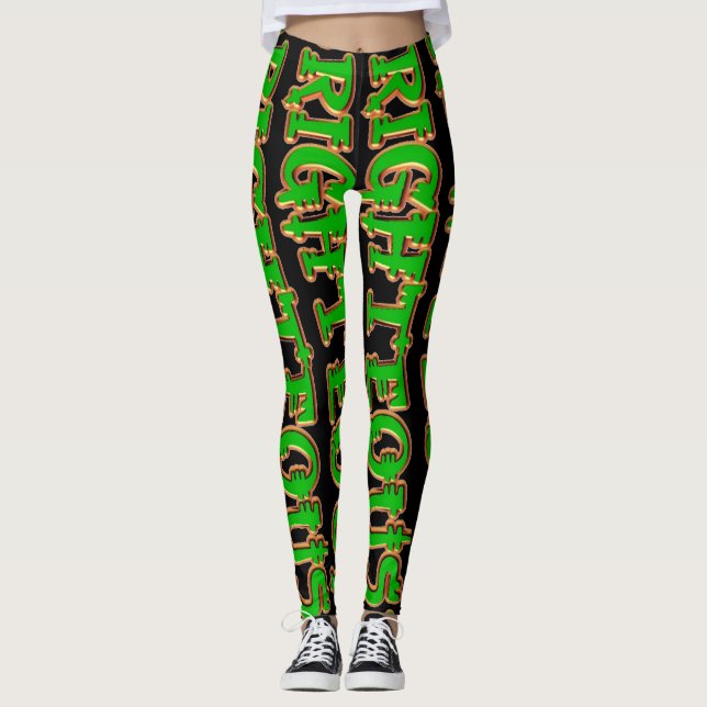 DJ Righteous black Leggings (Vorderseite)