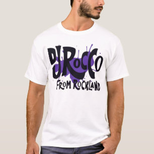DJ Rocco From Rockland Logo Schwarze Schrift T-Shirt