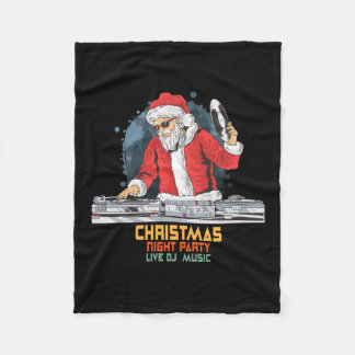DJ Santa Party Club Fleecedecke