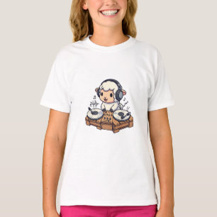 DJ-Schaf-Musik-Mixing-Kids T-Shirt