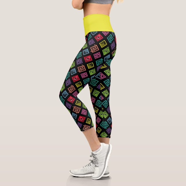 DJ Scooby-Doo-Muster Capri Leggings (Links)