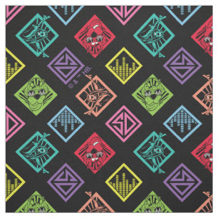 DJ Scooby-Doo-Muster Stoff