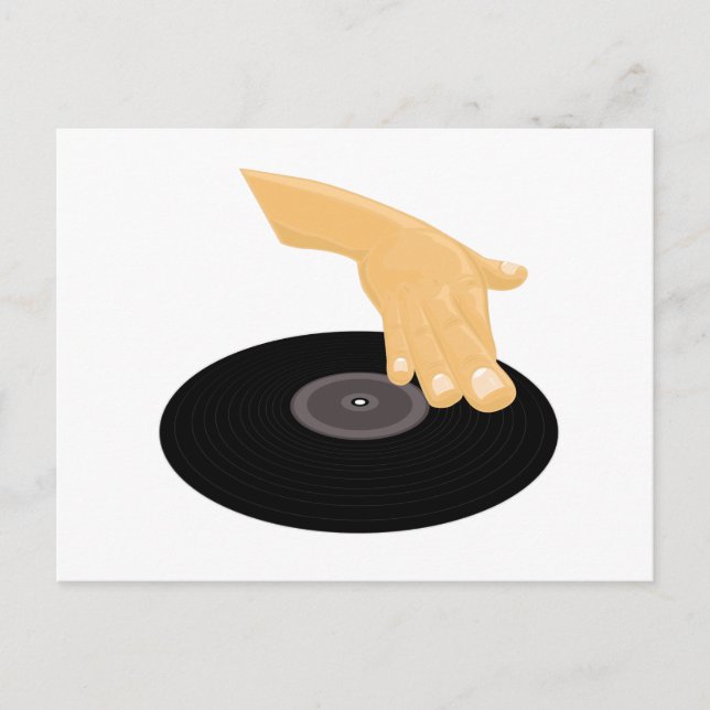 Dj Scratch Postkarte (Vorderseite)