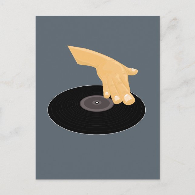 DJ Scratch Postkarte (Vorderseite)