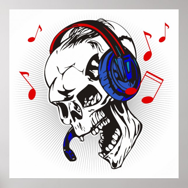 DJ Skull Poster (Vorne)