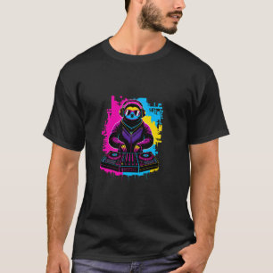 DJ Sloth Graffiti Style - Chill EDM Animal with Co T-Shirt