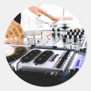 DJ System Runder Aufkleber
