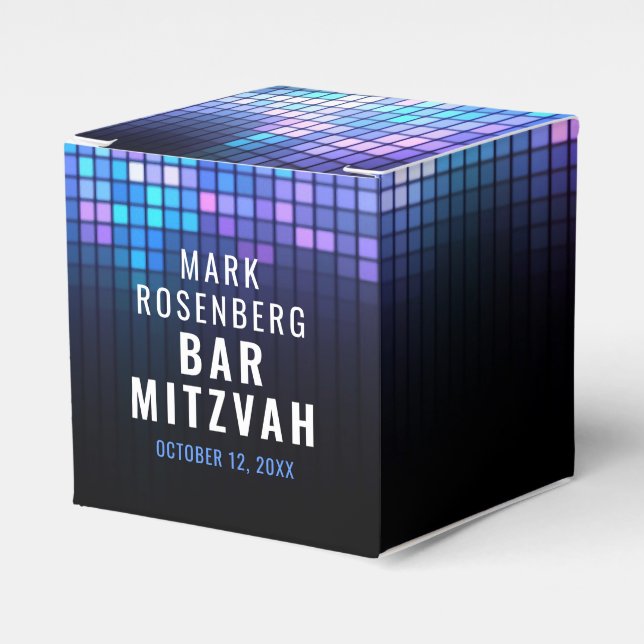 DJ Techno Dance Party Bar Mitzvah Geschenkschachtel (Vorderseite)