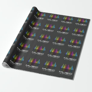 DJ Techno Therapy Music Equalizer edm Party Geschenkpapier