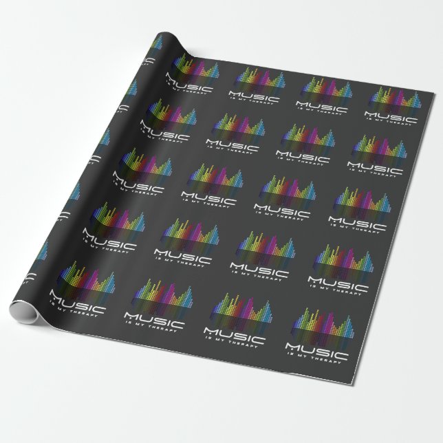 DJ Techno Therapy Music Equalizer edm Party Geschenkpapier (Ungerollt)