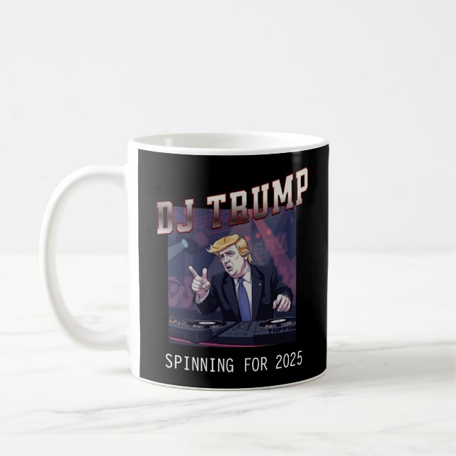 DJ Trump sur le Tourne-disque Mug (Gauche)