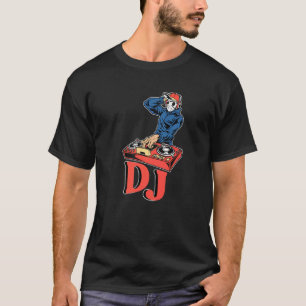 Dj Turntable Bass Music Rock Deejay Headphone Teil T-Shirt