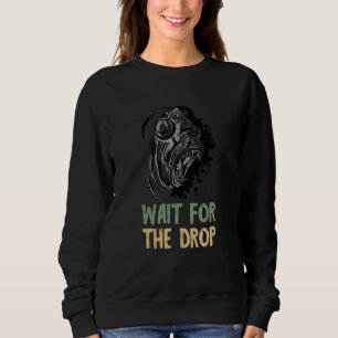 DJ Turntable Gorilla Dj wartet auf die Drop Music Sweatshirt