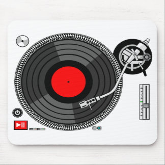 DJ-Turntable-Hintergrund Mousepad