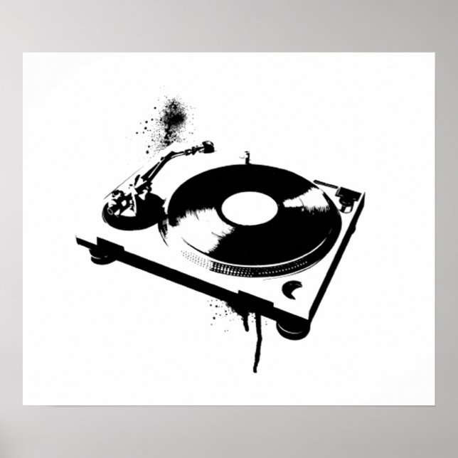 DJ Turntable Poster (Vorne)