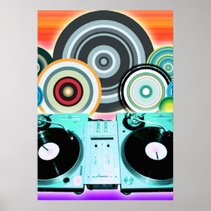 DJ-Turntable Poster