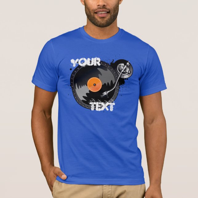 DJ-Turntable T - Shirt (Vorderseite)